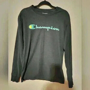 Champion long sleeve tee size M black